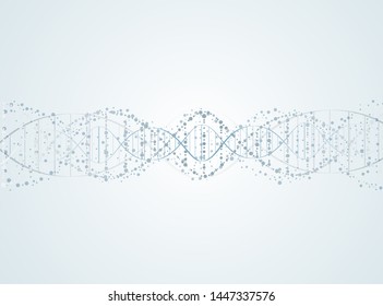 concept of digital dna neuron networks is used  vector background image.