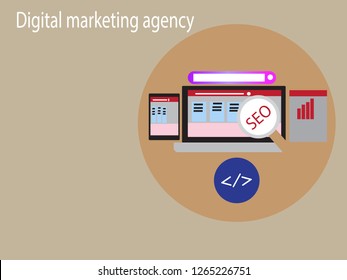 Concept for Digital marketing agency, 