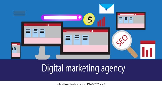 Concept for Digital marketing agency, 