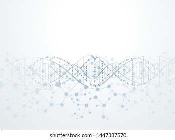 concept of digital molecular dna neuron networks is used as a vector background image.