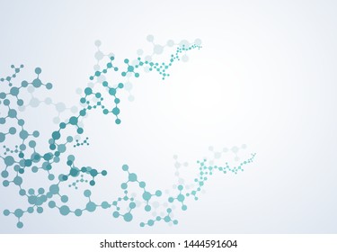 concept of digital molecular neuron networks is used as a vector background image.