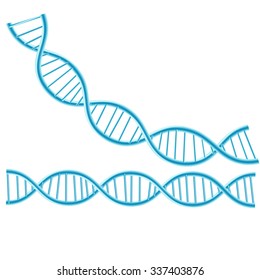 Concept Dna isolated background. vector
