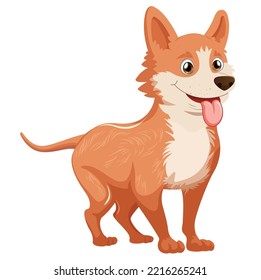 ilustración vectorial de dibujos animados bonitos de perros