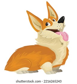 concept of dog cute cartoon vector illustration