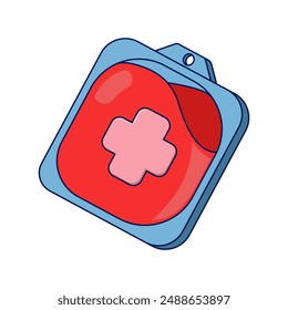 Guardar Concepto de donar sangre a Caridad y generosidad, amabilidad. Activistas y voluntarios. Sacos de sangre. Donaciones benéficas voluntarias y listos para donar sangre. Vector.