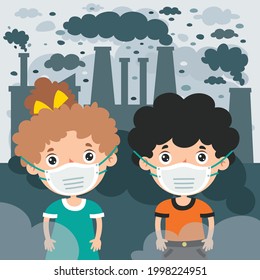 Concept Drawing Of Air Pollution