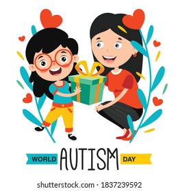 Concept Drawing of Autism Awareness