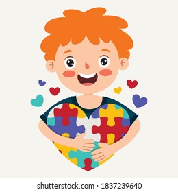 Concept Drawing of Autism Awareness