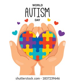 Dibujo conceptual de conciencia del autismo