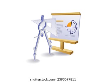 The concept of drawing a list of techniques concept illustration