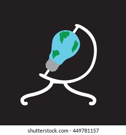 concept earth bulb