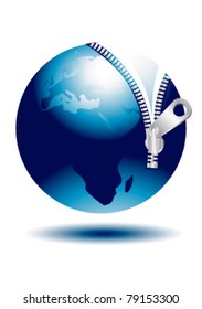 concept of earth and zip