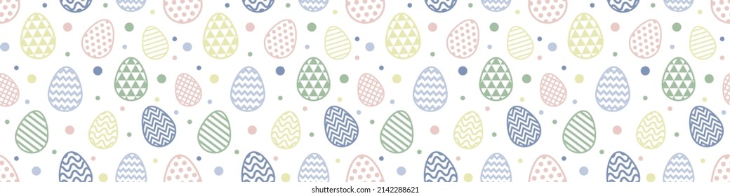 Concept of an Easter eggs. Wallpaper concept. Banner. Vector
