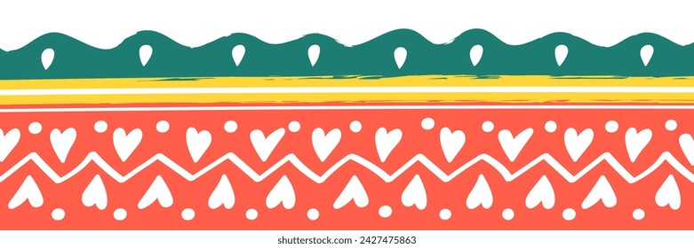 Concept of Easter pattern. Abstract design. Banner. Vector illustration