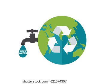 concept of eco friendly and save the earth