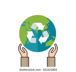 concept of eco friendly and save the earth