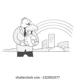 The concept of ecology. Ecology of the planet. Save the planet.