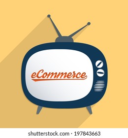 Concept for e-commerce, virtual economy and new opportunities. Flat design illustration.