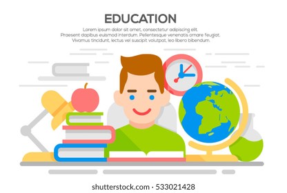 The concept of education of children. The generation of knowledge. Creative concept of education. Back to school. Learning process.