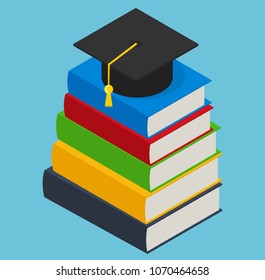 Concept - education. isometric flat design
