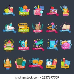 A concept of education label for back to school