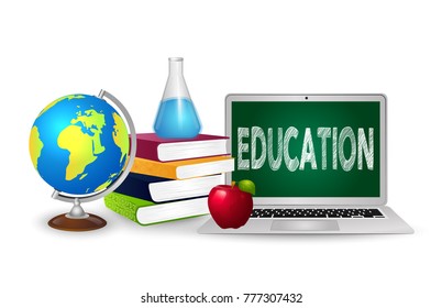 The concept of education. Online education.