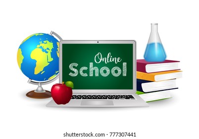 The concept of education. Online education.