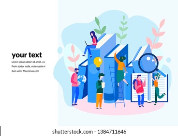 Concept Education, online training, Internet studying, online book, tutorials, e-learning for social media, documents, cards, posters. distance education Vector illustration online education 