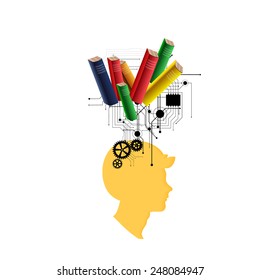 The concept of education, science and knowledge. vector