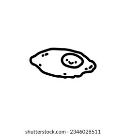 ilustración del vector del doodle de huevo de concepto