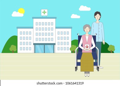 Concept of election. Voting methods for people in hospital.