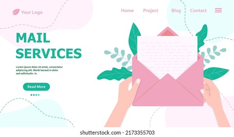 Concept of email marketing, sending custom emails, Content marketing - conceptual vector illustration eps 10