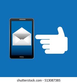concept email newsletter icon vector illustration eps 10