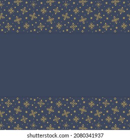 Concept of an empty background with snowflakes. Christmas design. Vector