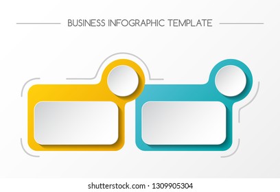 Concept of empty infographic template. Vector.
