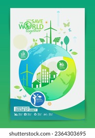 Concept of Environment. Let's Save the World Together