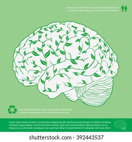 Concept of environmental conservation. Vector illustration