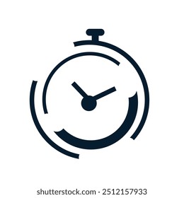 Conceito de resposta rápida, serviço. Ícone linear de vetor isolado no plano de fundo branco.