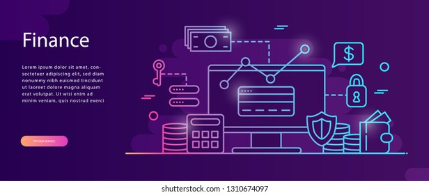 Concept Finance, Investment in innovation, marketing, analysis, security of deposits for web page, banner, presentation, social media. Vector illustratio business  investments