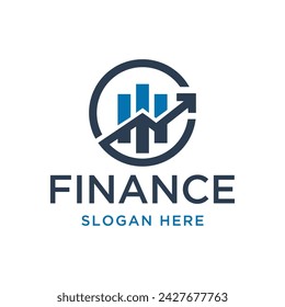 concept finance logo design vector illustration