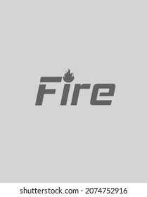 El concepto del logotipo del fuego para el diseño gráfico moderno 