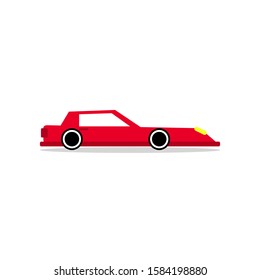 Concept flat design car on background
