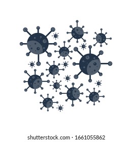 Konzept flachen Design-Virus Corona covid 19 Hintergrund