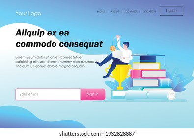 The concept of flat isometric design, is doing tutoring 