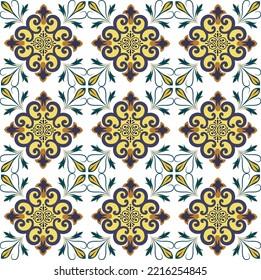 concept of floor tile pattern symmetric shapes vector illustration design