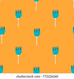 Concept floral seamless pattern. Scandinavian style. Vector illustration.