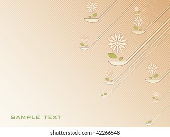 Concept flowers background