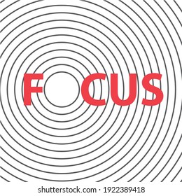 concept of focus- vector illustration