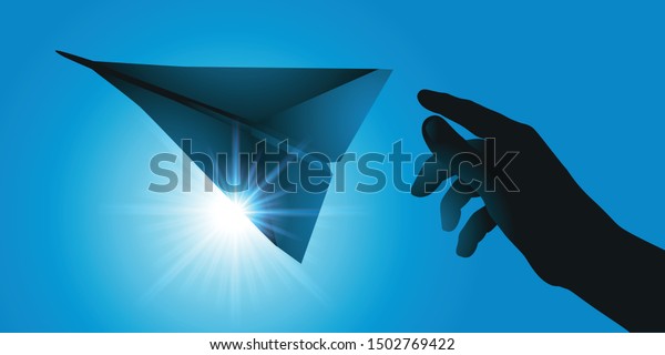 hand throwing flight
