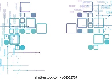 Concept of the future abstract background for business solutions, abstraction from geometry